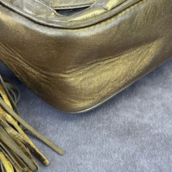 Chanel Metallic Lambskin PVC Tassel Camera Case Gold - Picture 10 of 16